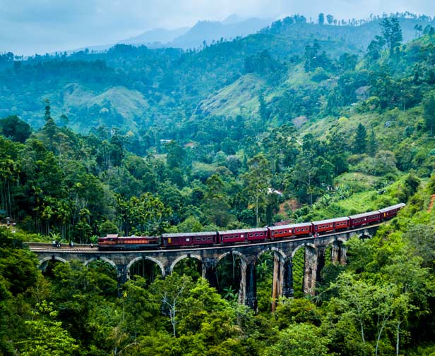 Nine Arches Bridge in Ella, Sri Lanka