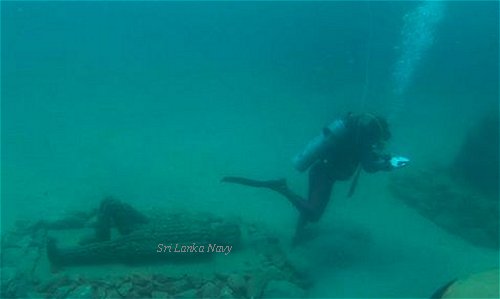 Blue Beach Island Underwater Gallery Off Nilwella Coast Built by Sri Lanka Navy Declared Open gallery image