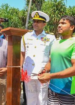 Blue Beach Island Underwater Gallery Off Nilwella Coast Built by Sri Lanka Navy Declared Open
